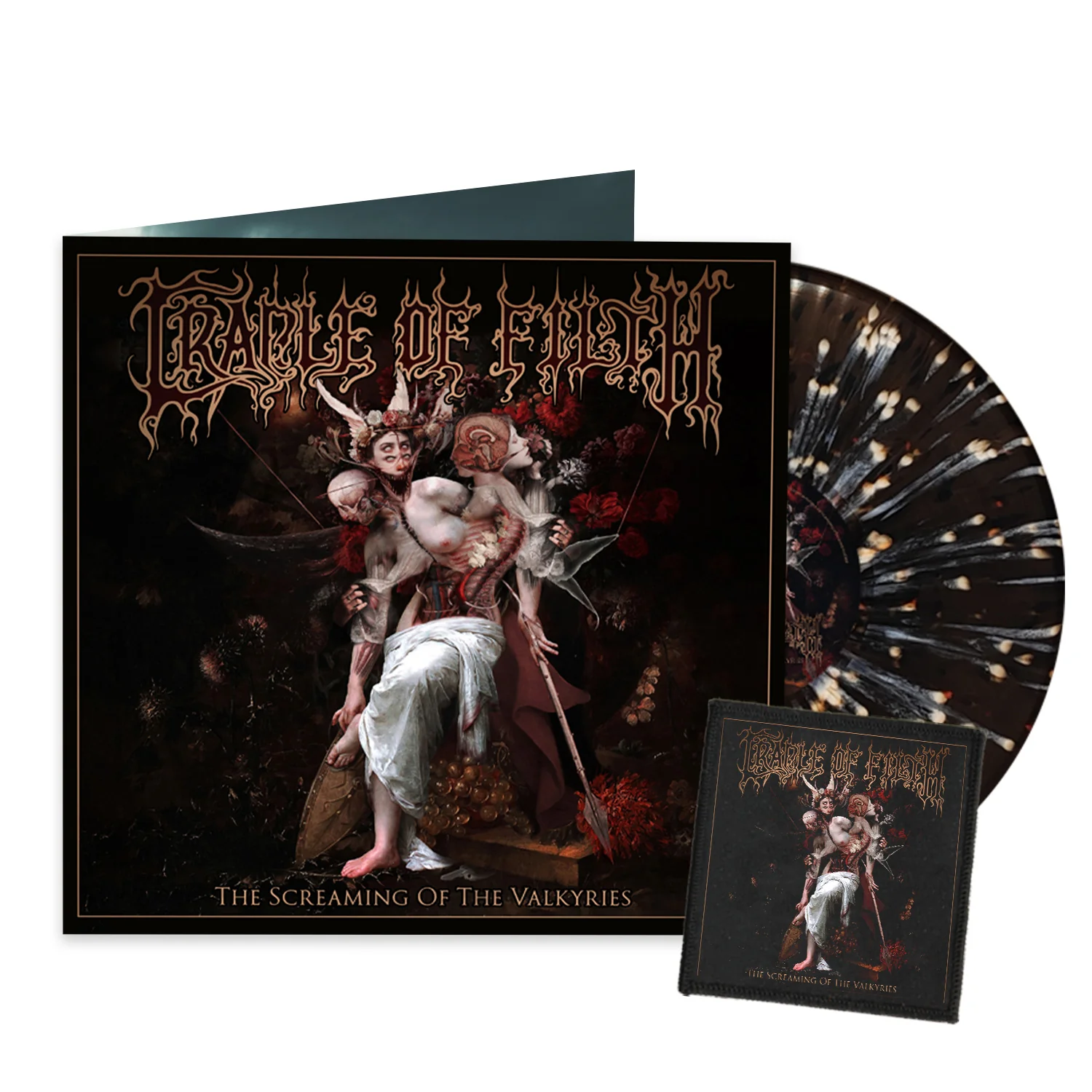 Cradle Of Filth "The Screaming of the Valkyries (Deluxe Splatter Vinyl)" 12" - Image 2