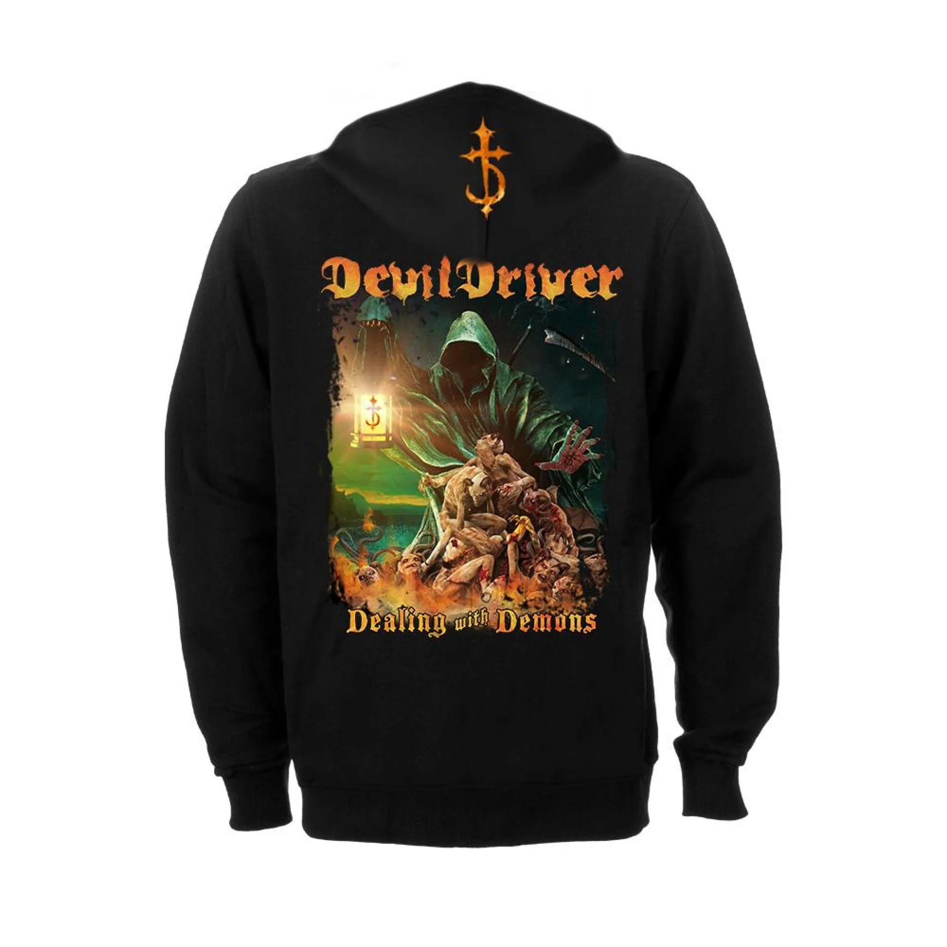 DevilDriver "Dealing With Demons 1" Pullover Hoodie - Image 2