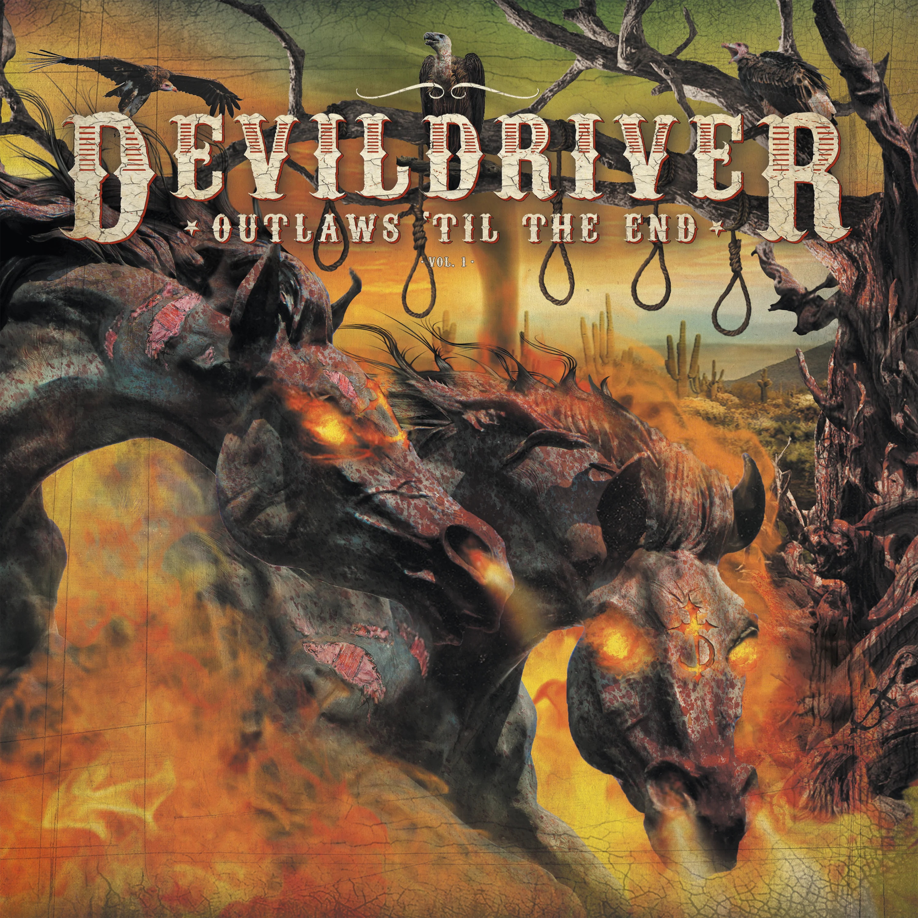 DevilDriver "Outlaws 'Til The End, Vol. 1" 12" - Image 2