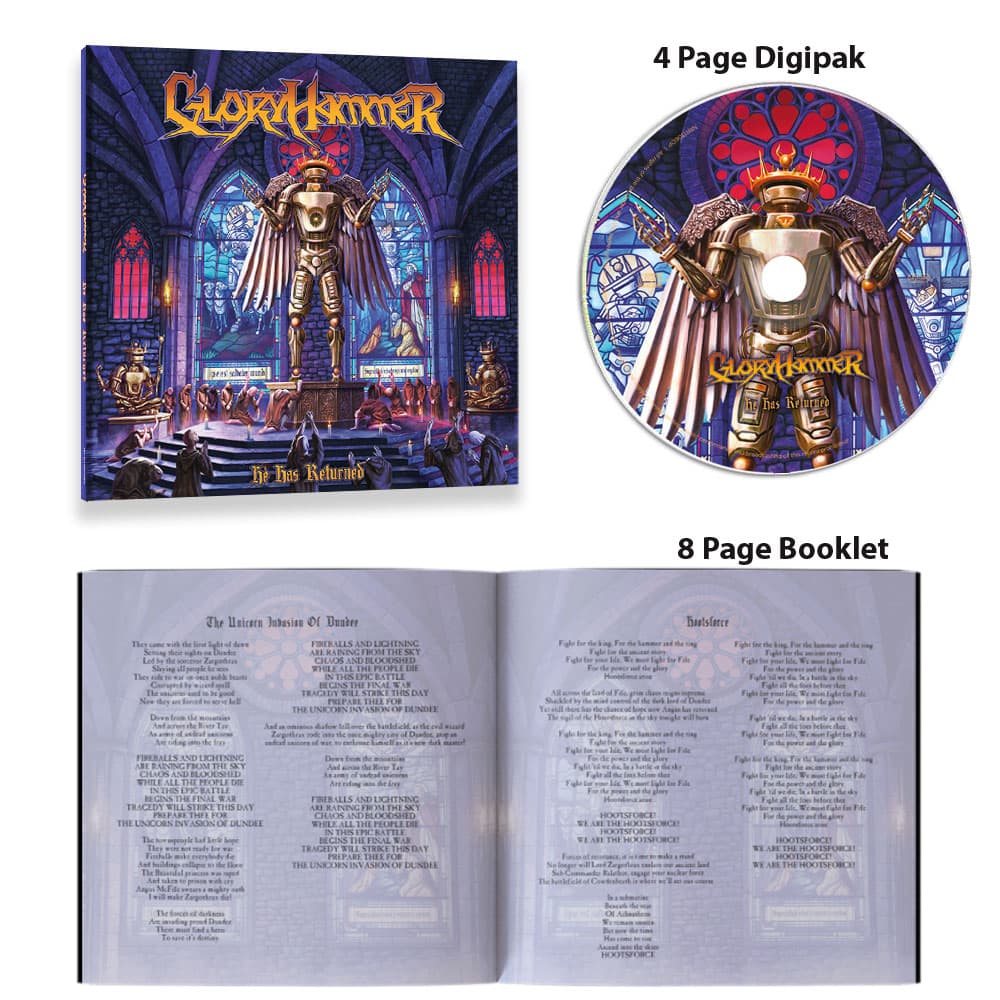 Gloryhammer "He Has Returned" Digipak CD