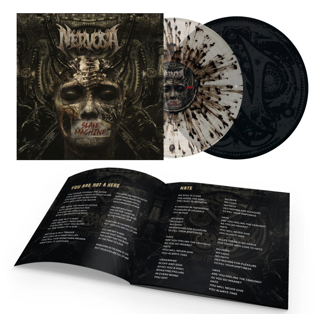 Nervosa "Slave Machine (Splatter Cristallo/Black Vinyl) + Bonus LP in Black" 2x12" - Image 2