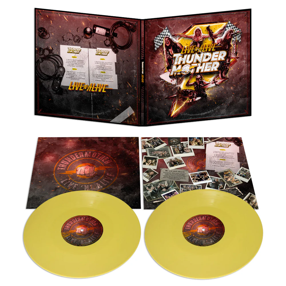 Thundermother "Live'n'Alive (Solid Yellow vinyl)" 2x12"