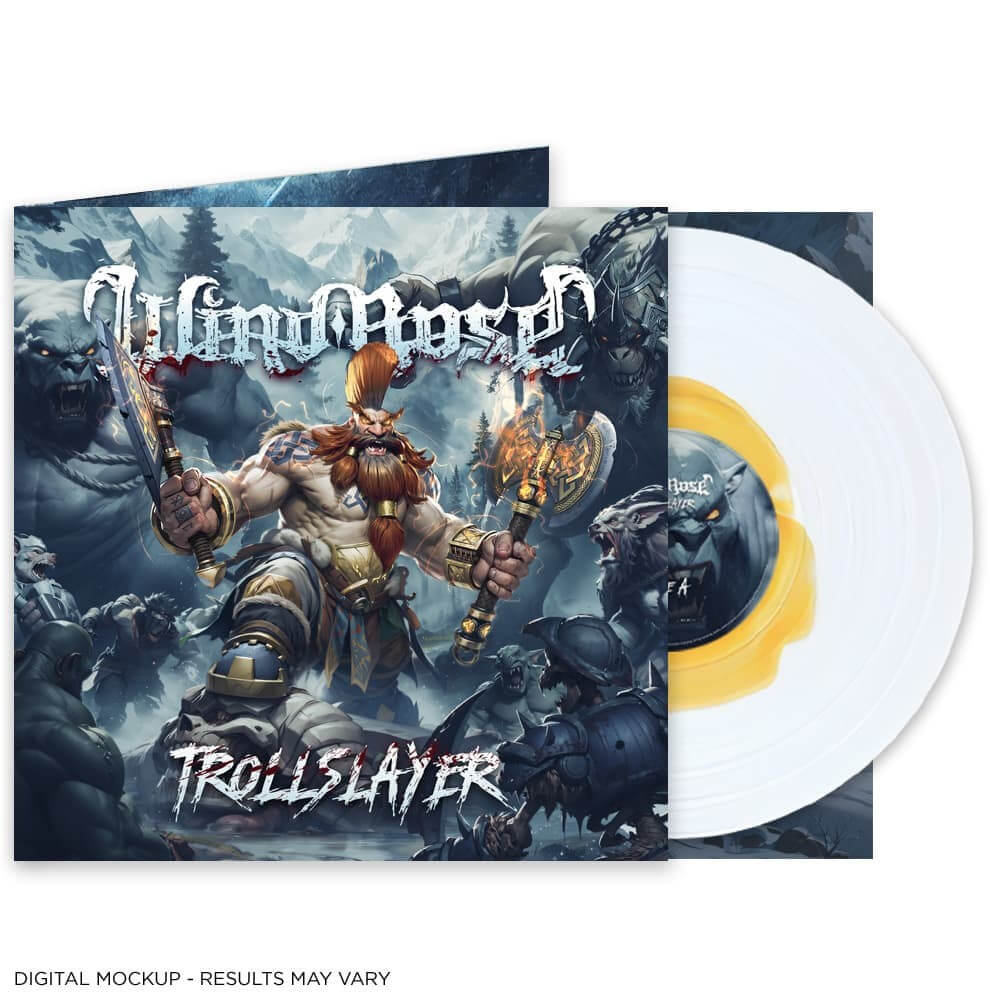 Wind Rose "Trollslayer - Transparent Orange Opaque Ink Spot LP" 12"